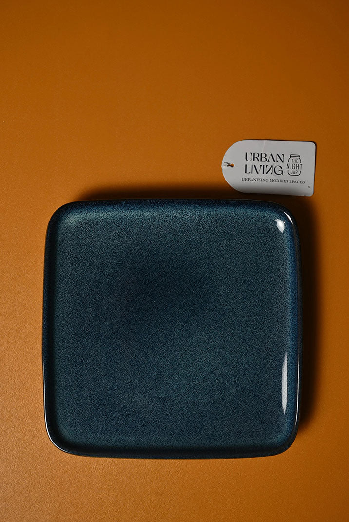 Ceramic Blue Salad Platter
