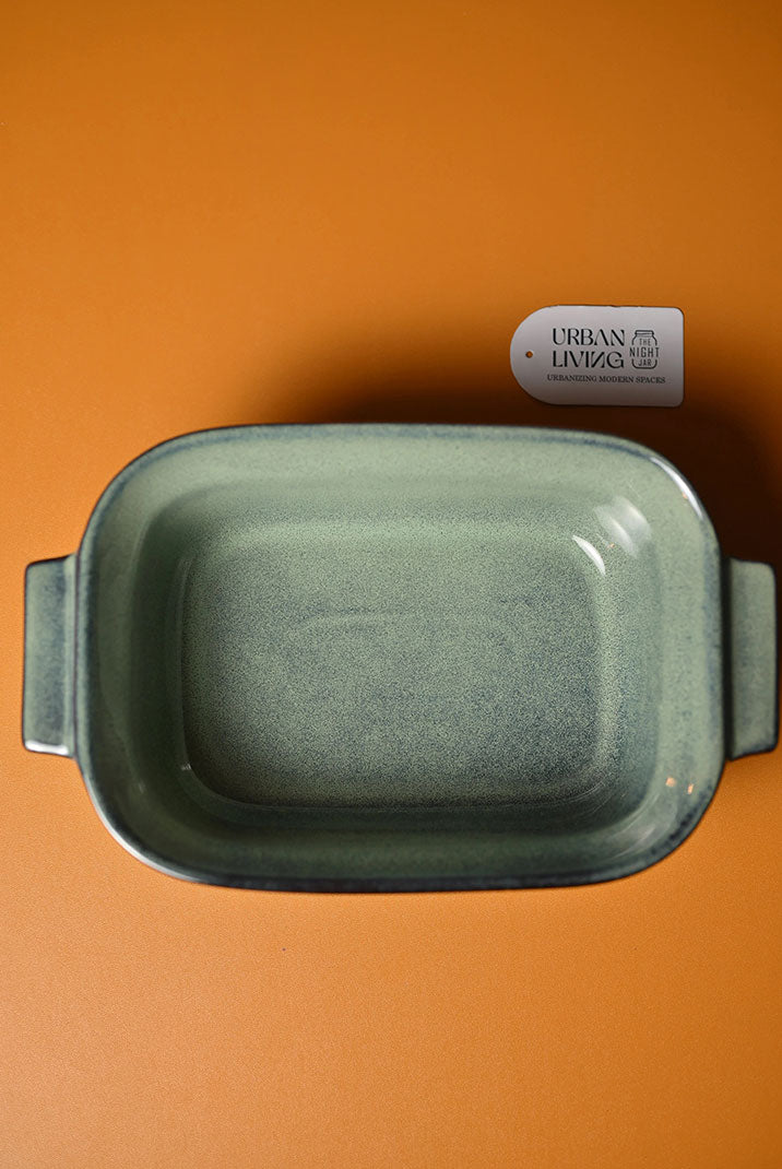 Elemental Mini Ceramic Green Platter