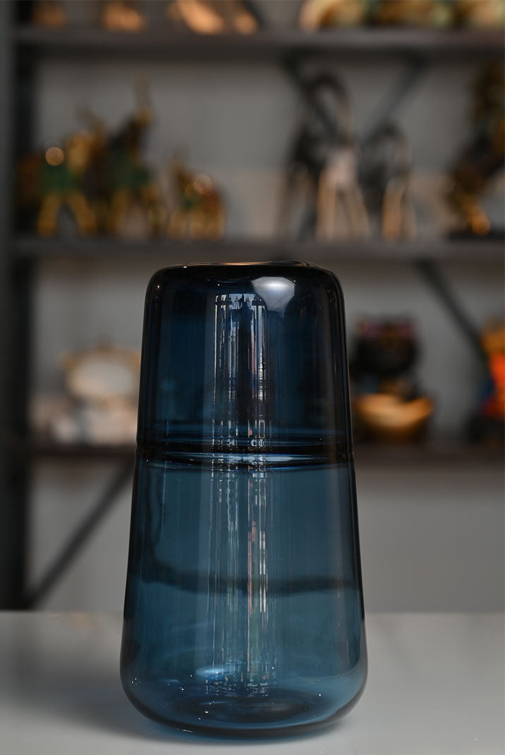 Classic Blue Glass Vase
