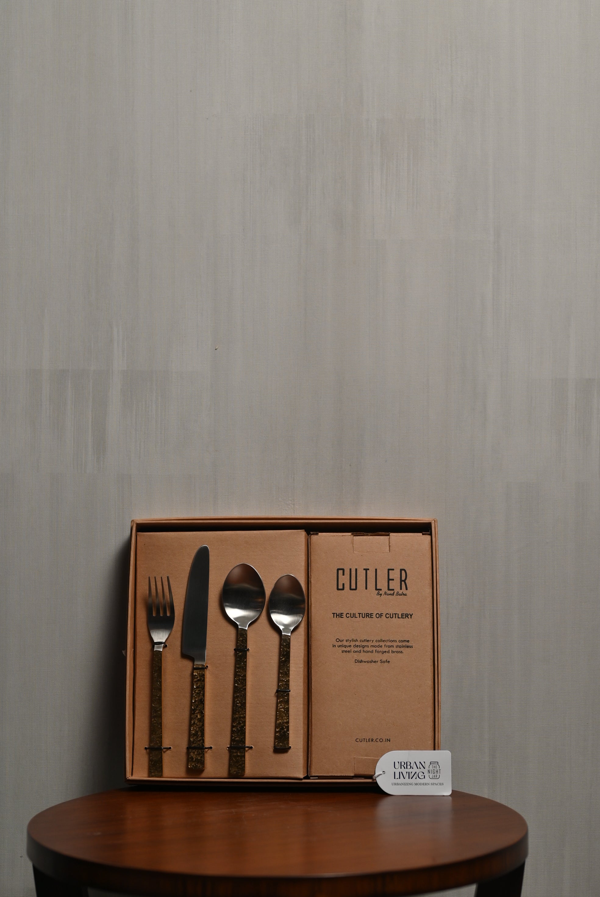 Baguette Classic Matt & Gold Cutlery Set