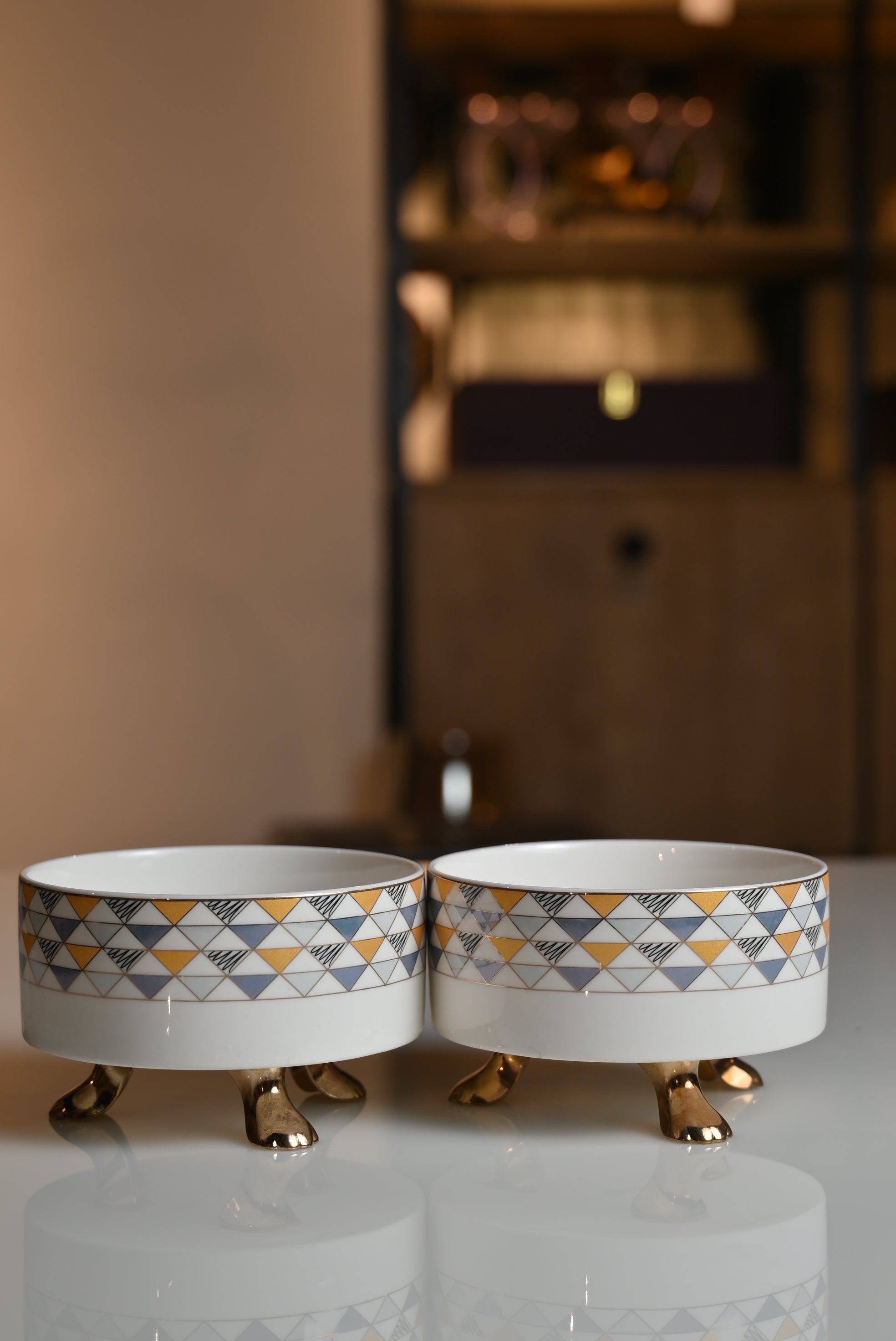 Classic Printed Ceramic Bowls set of 2