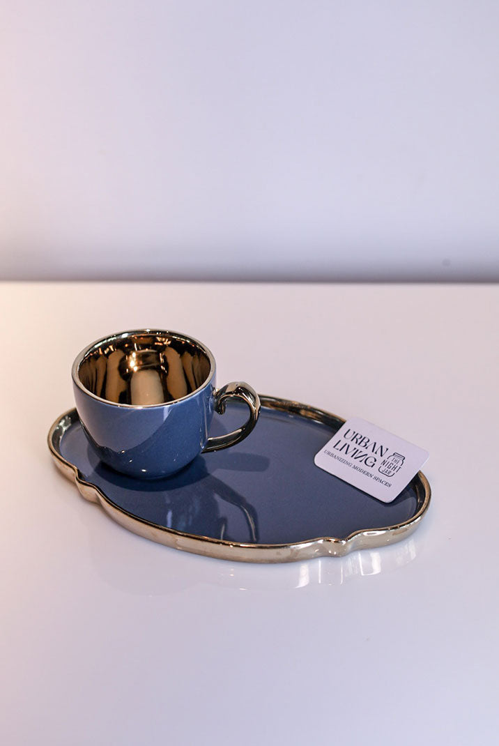Lumina Elegance Cup & Platter Set