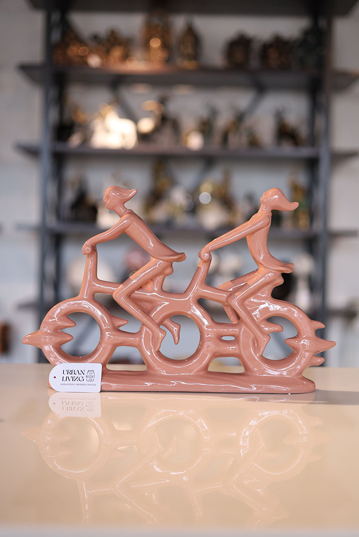 Peach Bliss Bicycle Sculpture