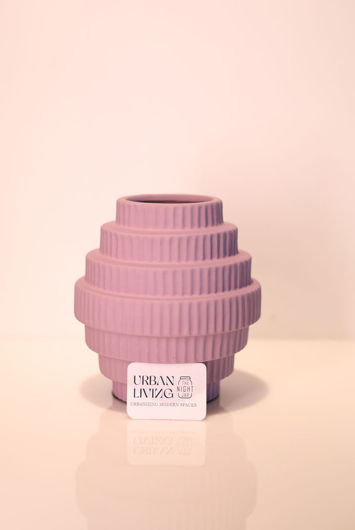 Opulent Blush Ceramic Vase