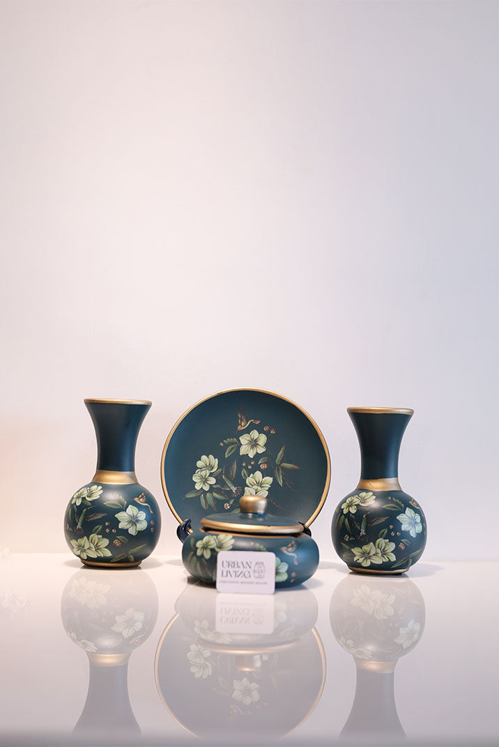 Vintage Clay Vase Set of 4