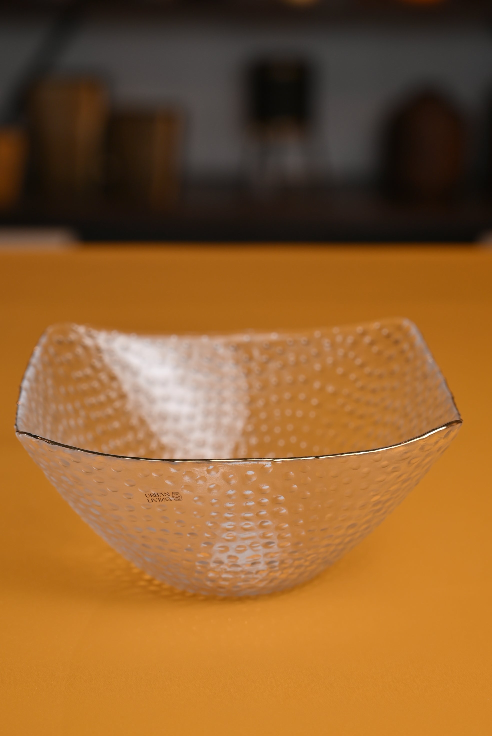 Intricate Solid Glass Bowl