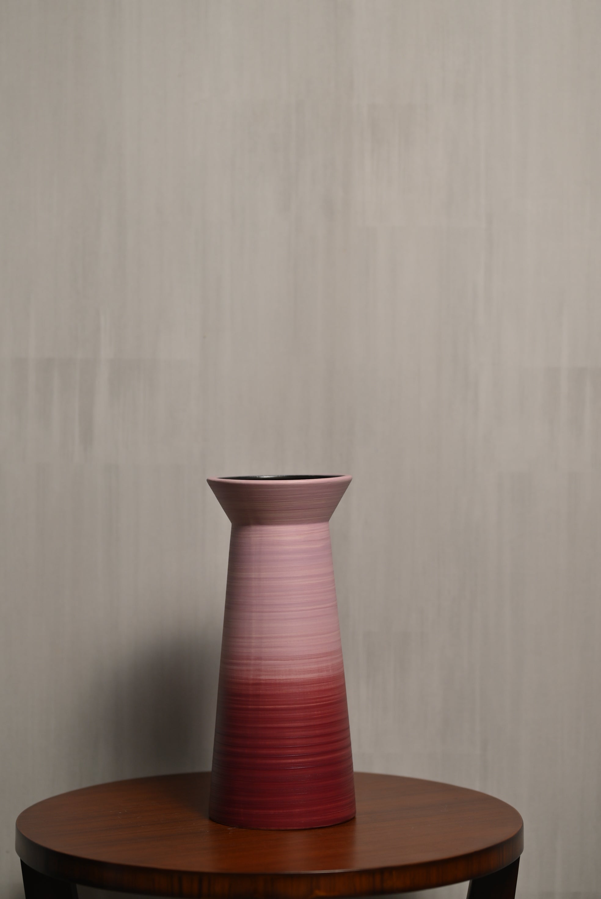 Sleek Maroon Ceramic Vase