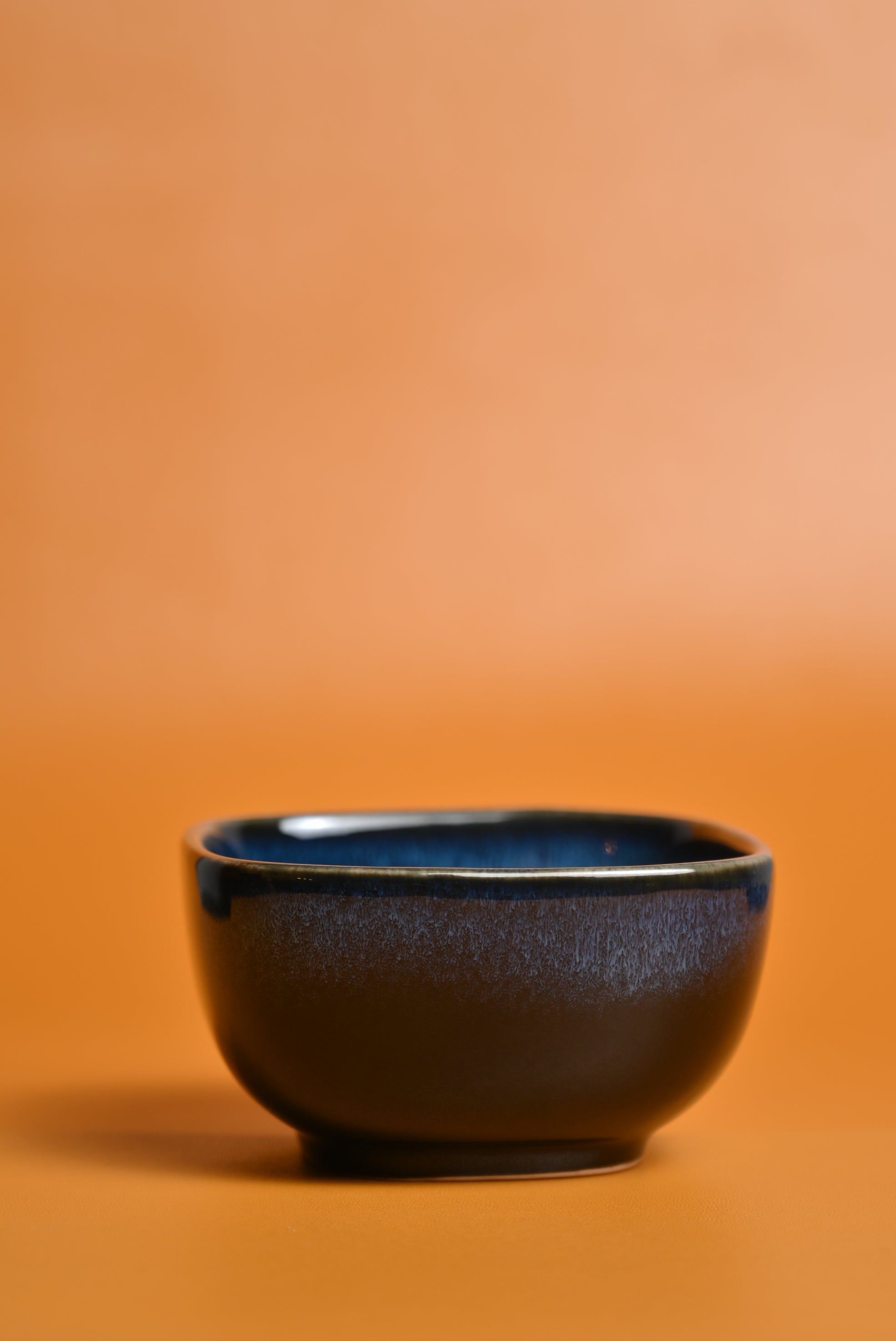 Premium Ceramic Blue Square Nuts Bowl