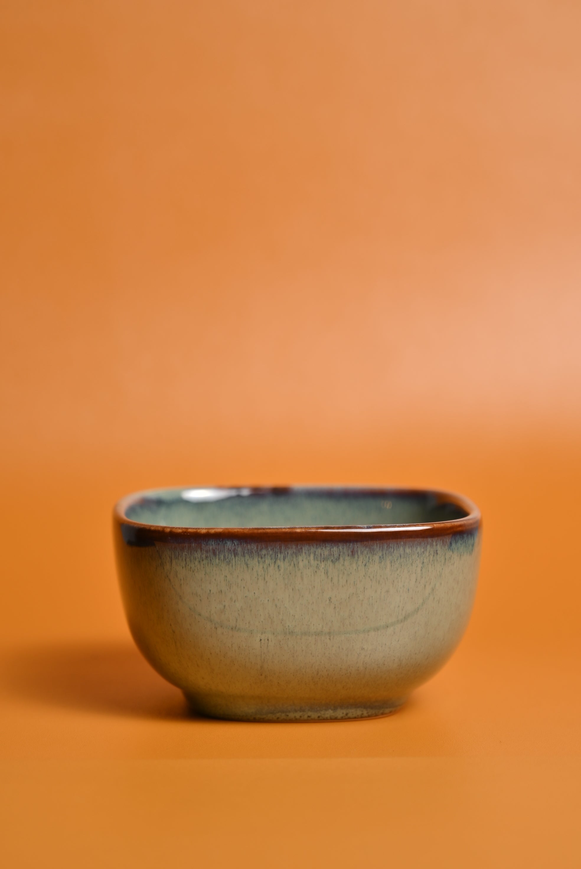Premium Ceramic Green square nuts bowl